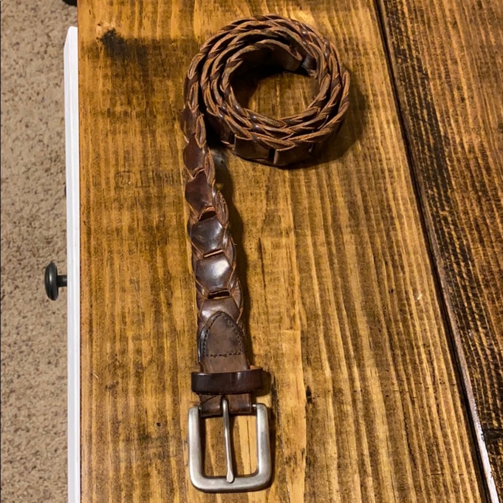 Brown Braided Belt